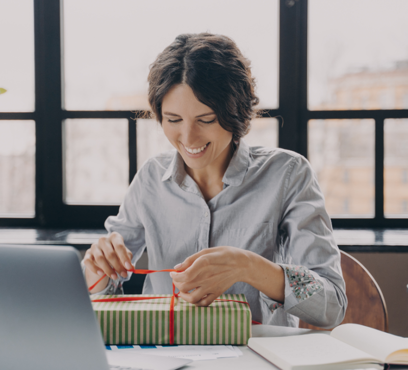 bedankt collega cadeau